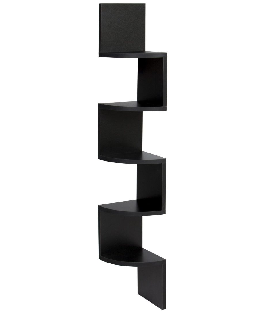 Wall-Mounted Zig Zag Shelving Unit