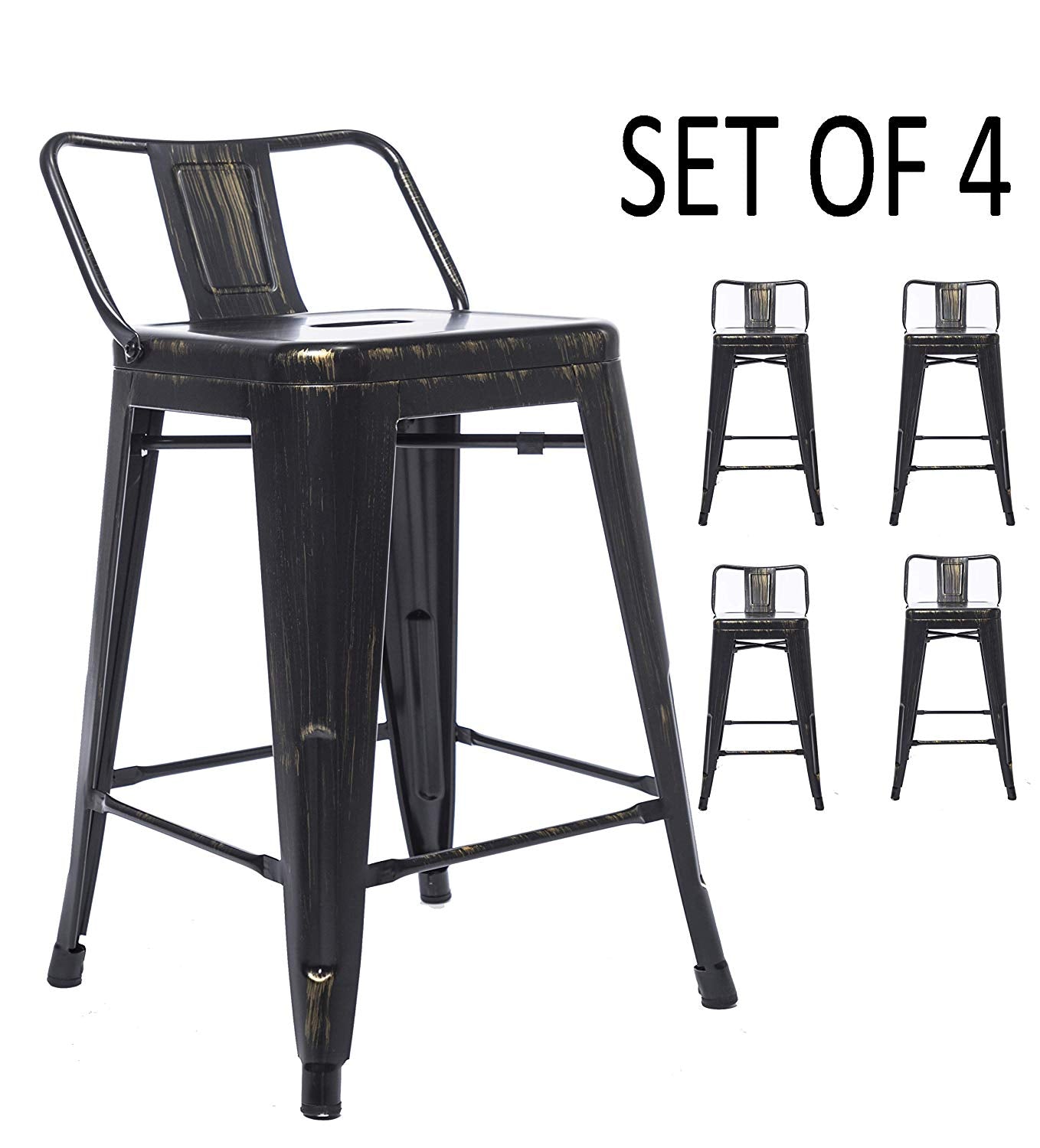 Set of 4 Bar Stools - Image 3