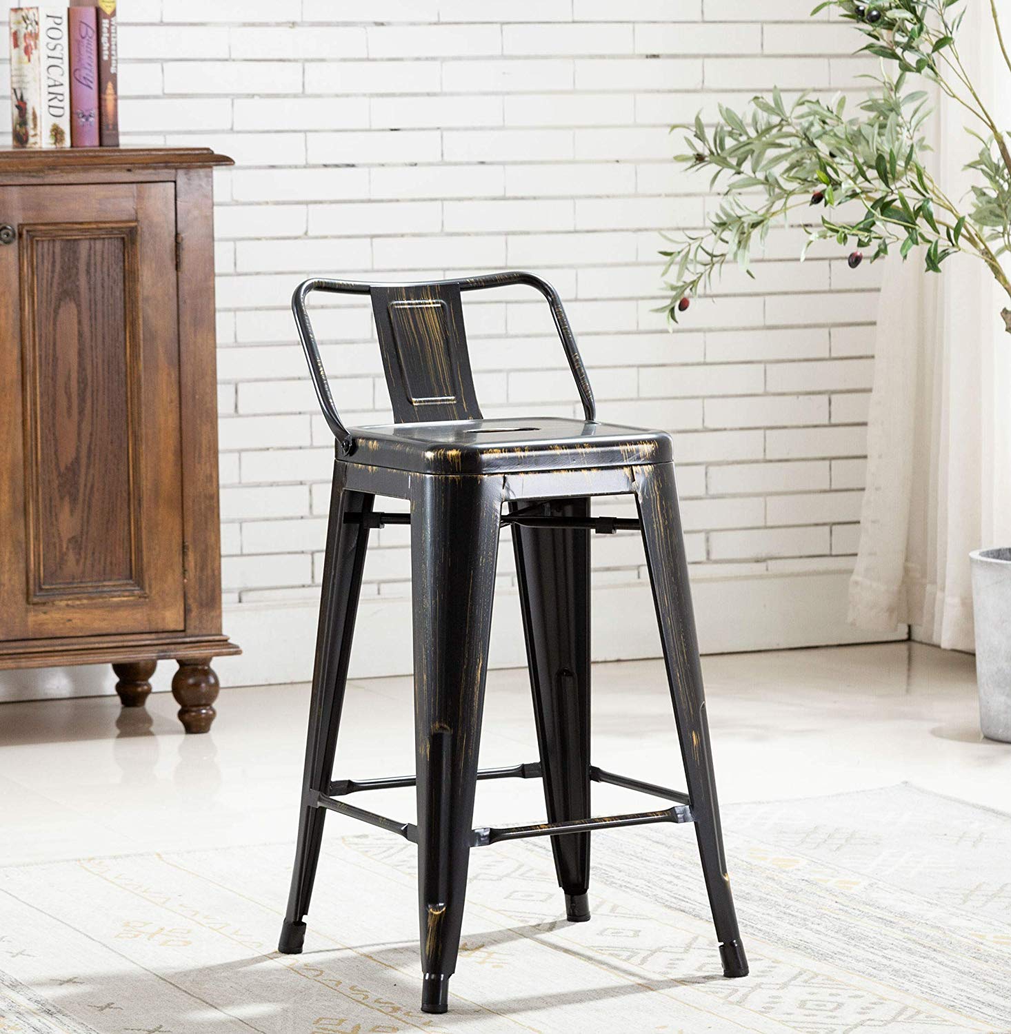 Set of 4 Bar Stools - Image 7