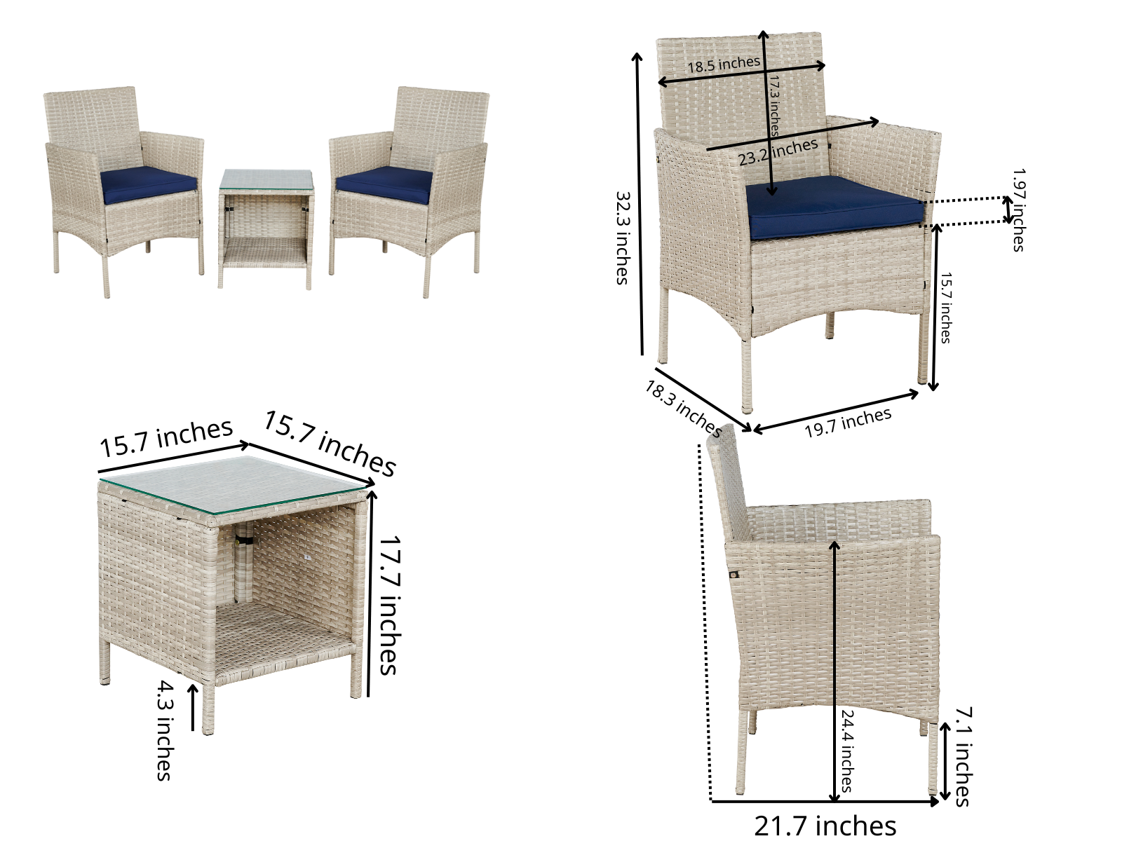 Outdoor Patio Furniture Set