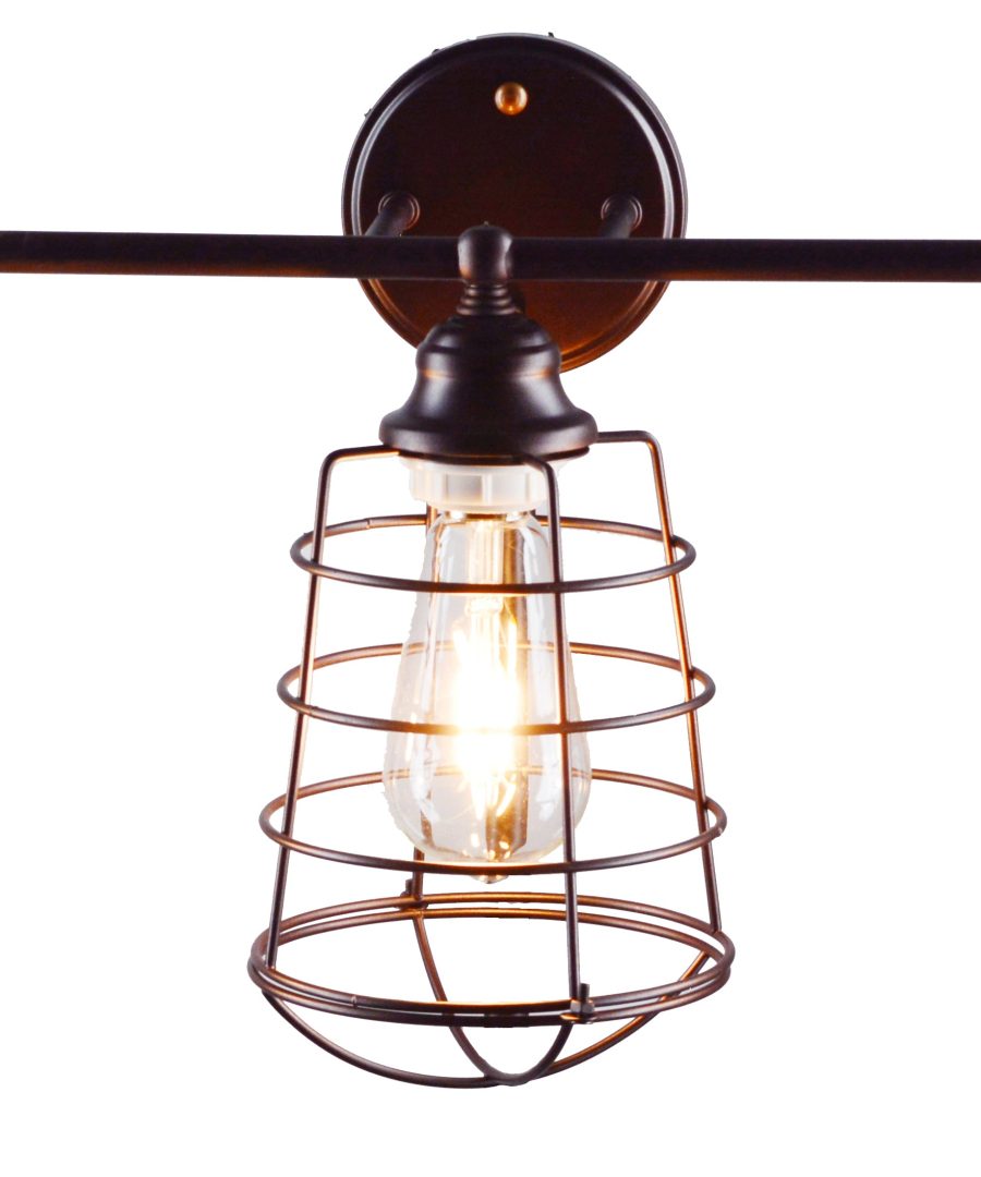 Three-Light Wall-Mounted Fixture