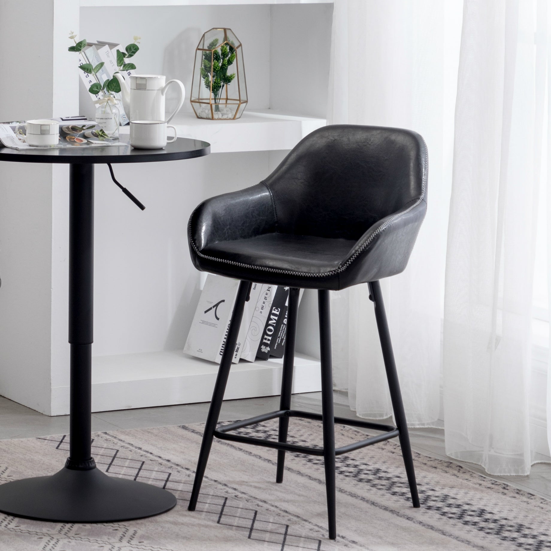 Height-Adjustable Bar Stool