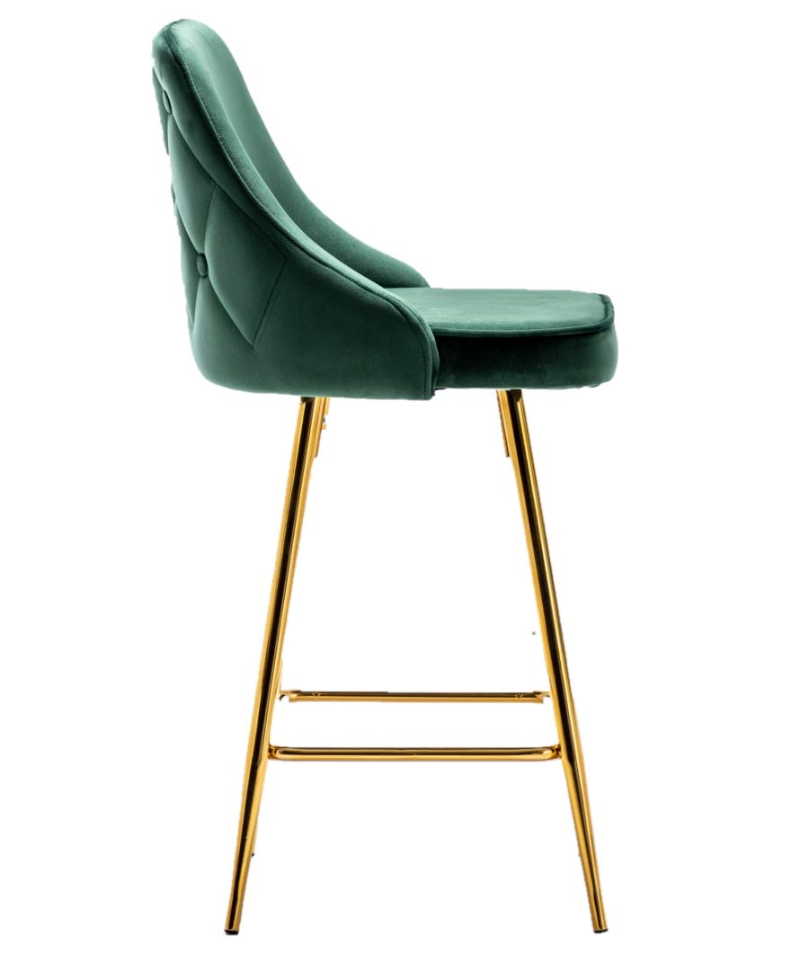 Tufted Upholstered Bar Stool