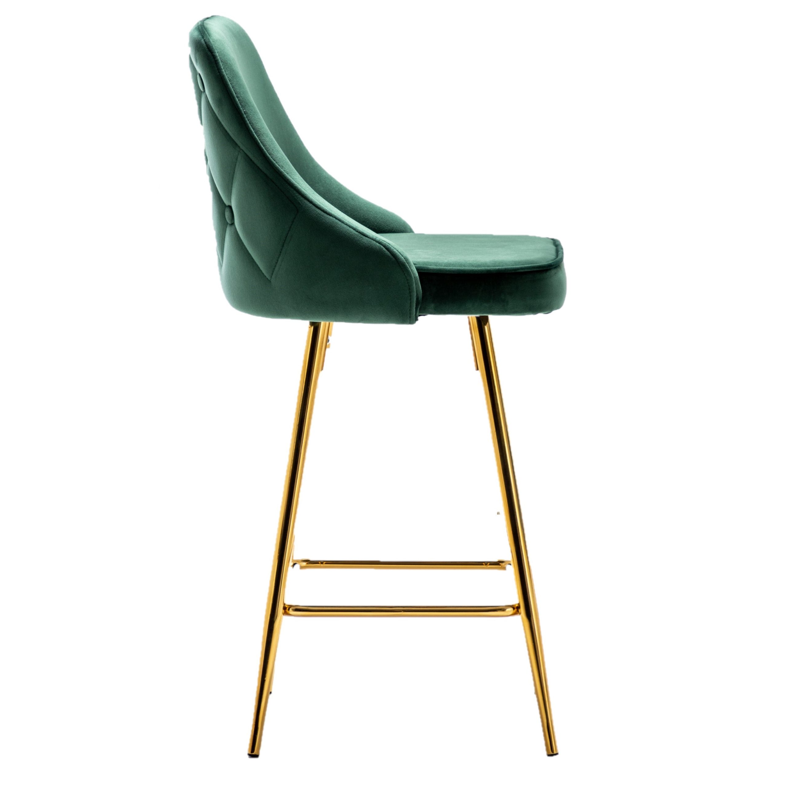 Tufted Upholstered Bar Stool