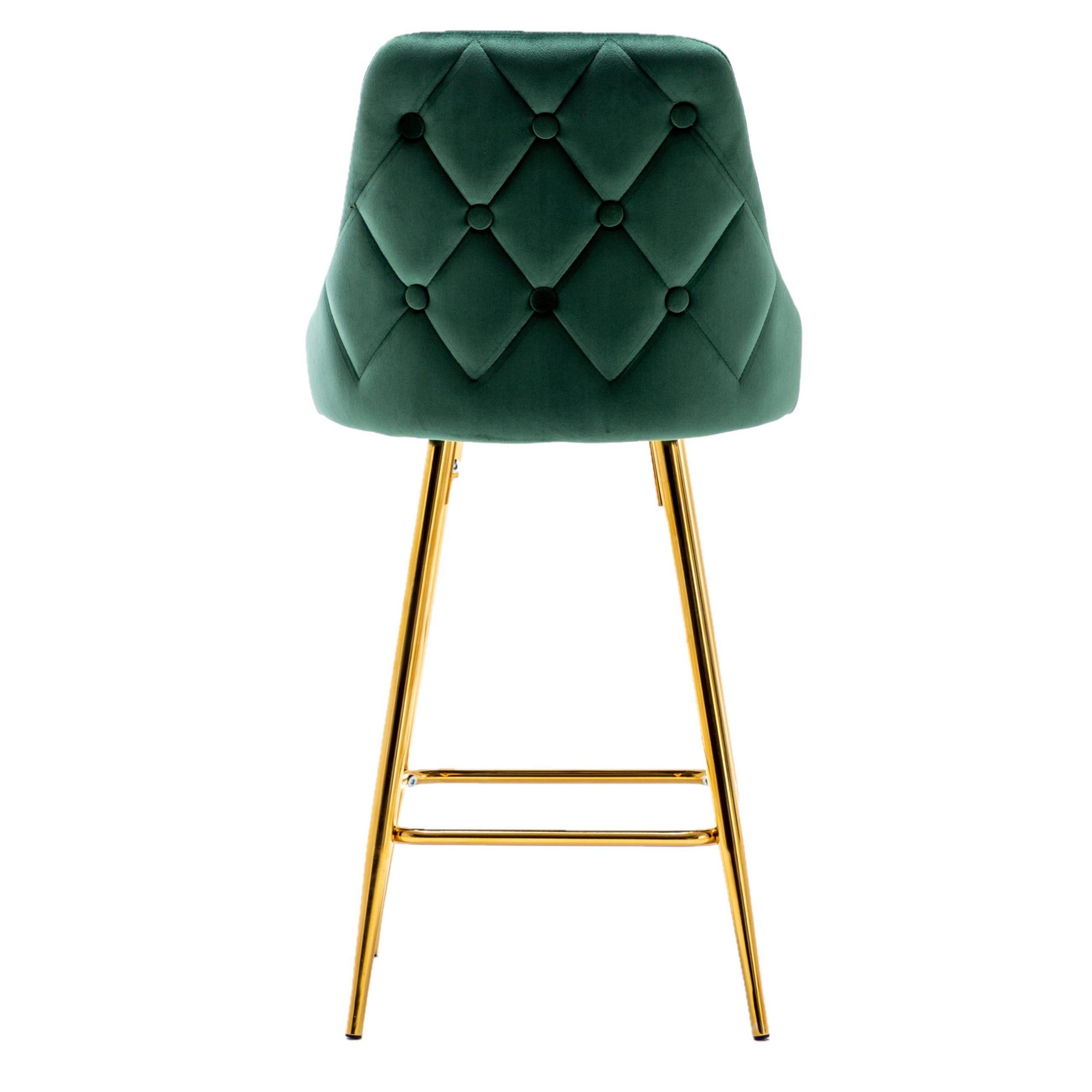 Tufted Upholstered Bar Stool - Image 2