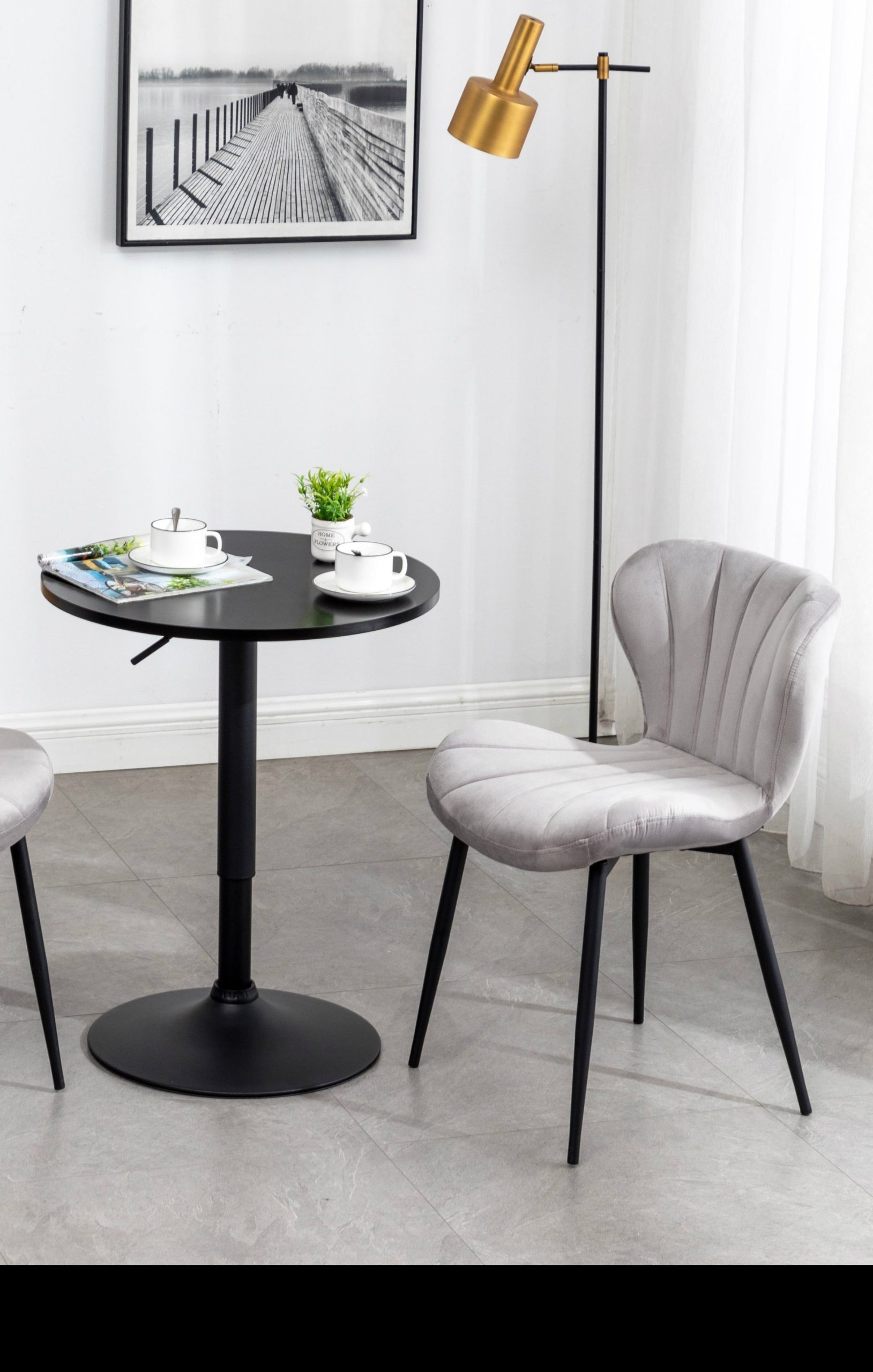 Contemporary Upholstered Dining Chair - Image 7