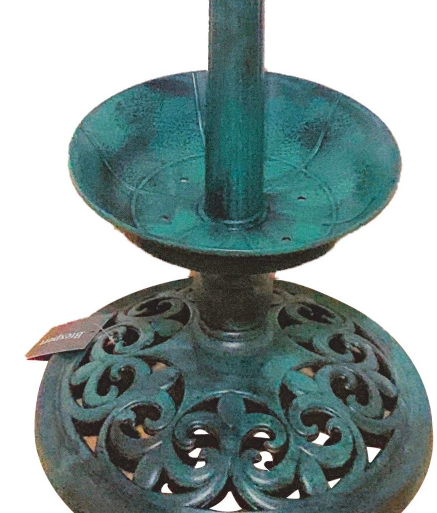 Solar-Powered Decorative Bird Bath