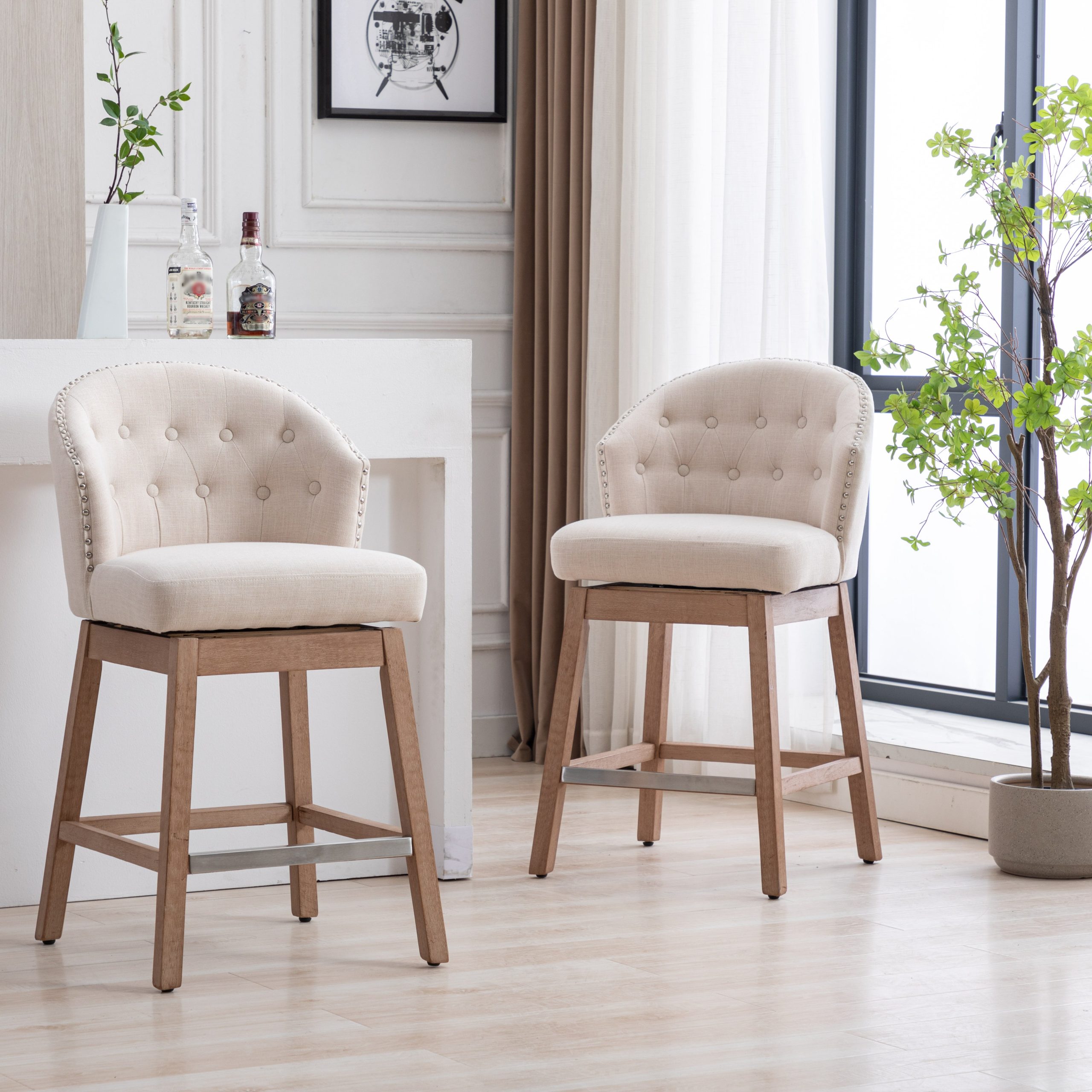 Swivel Bar Stools (Set of 2) - Image 2