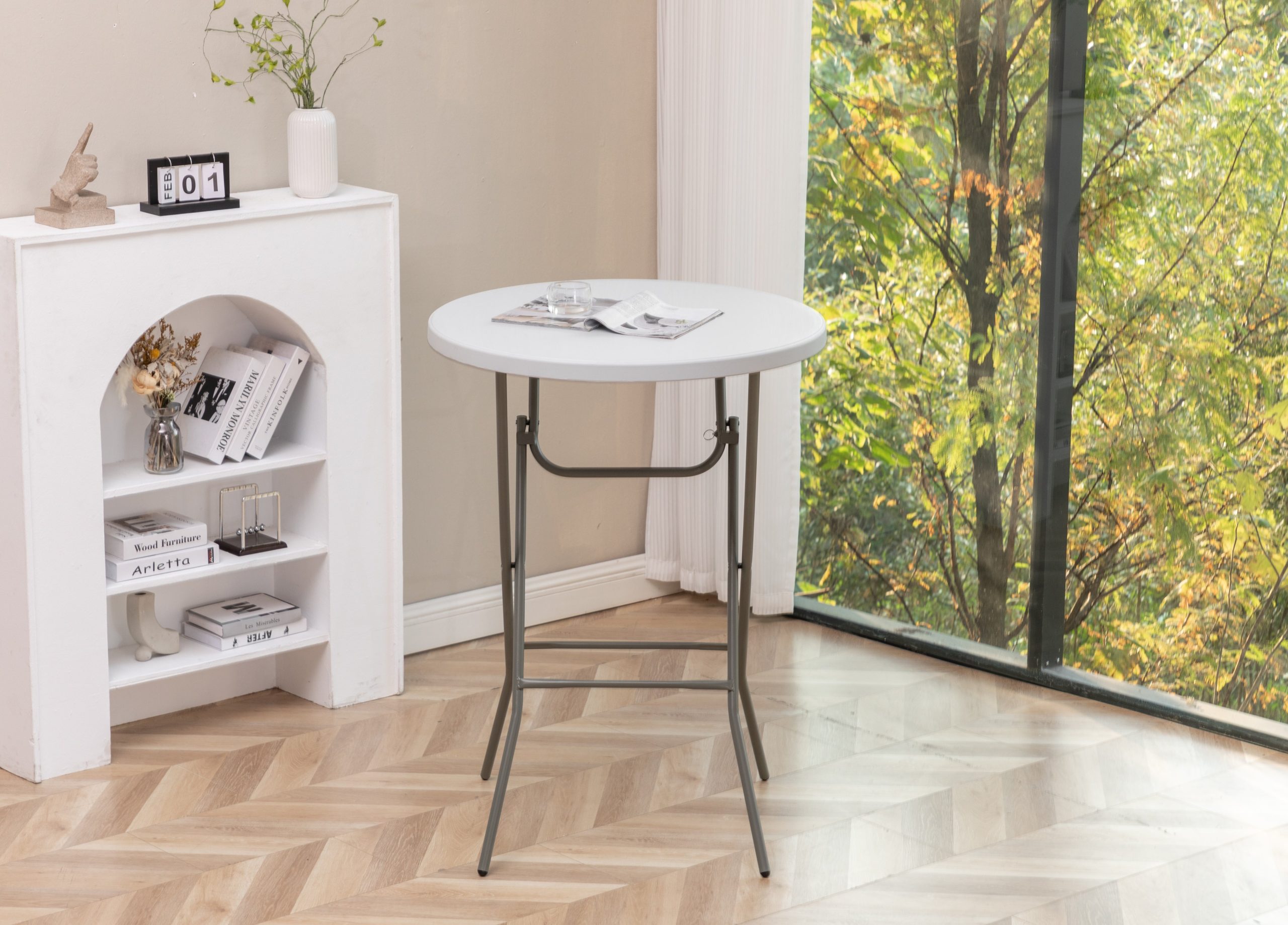 Folding Round Table - Image 8