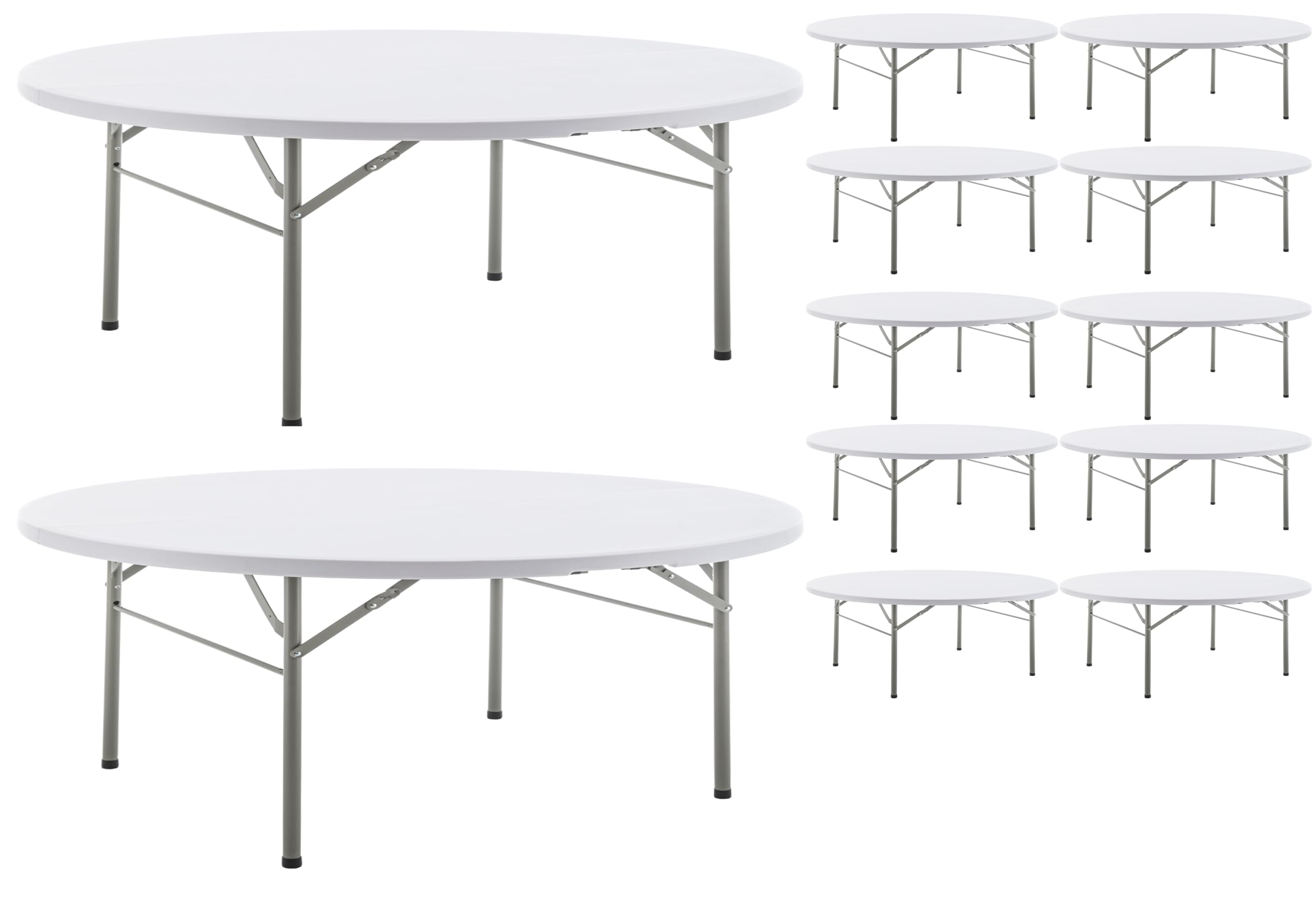 Folding Round Table Set - Image 3