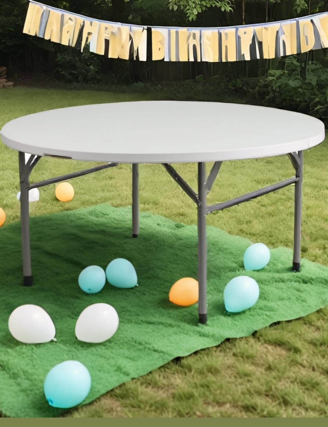 Folding Round Table with Carrying Case - Image 4