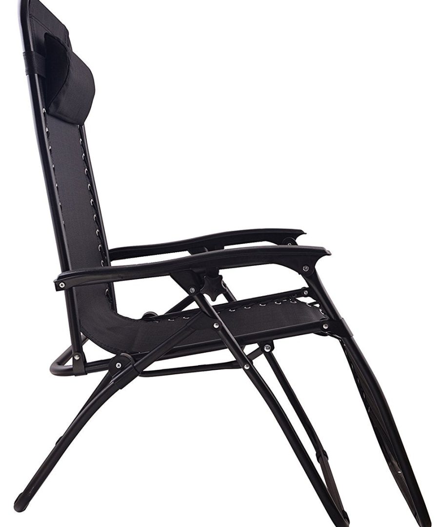 Reclining Folding Chair with Cup Holder