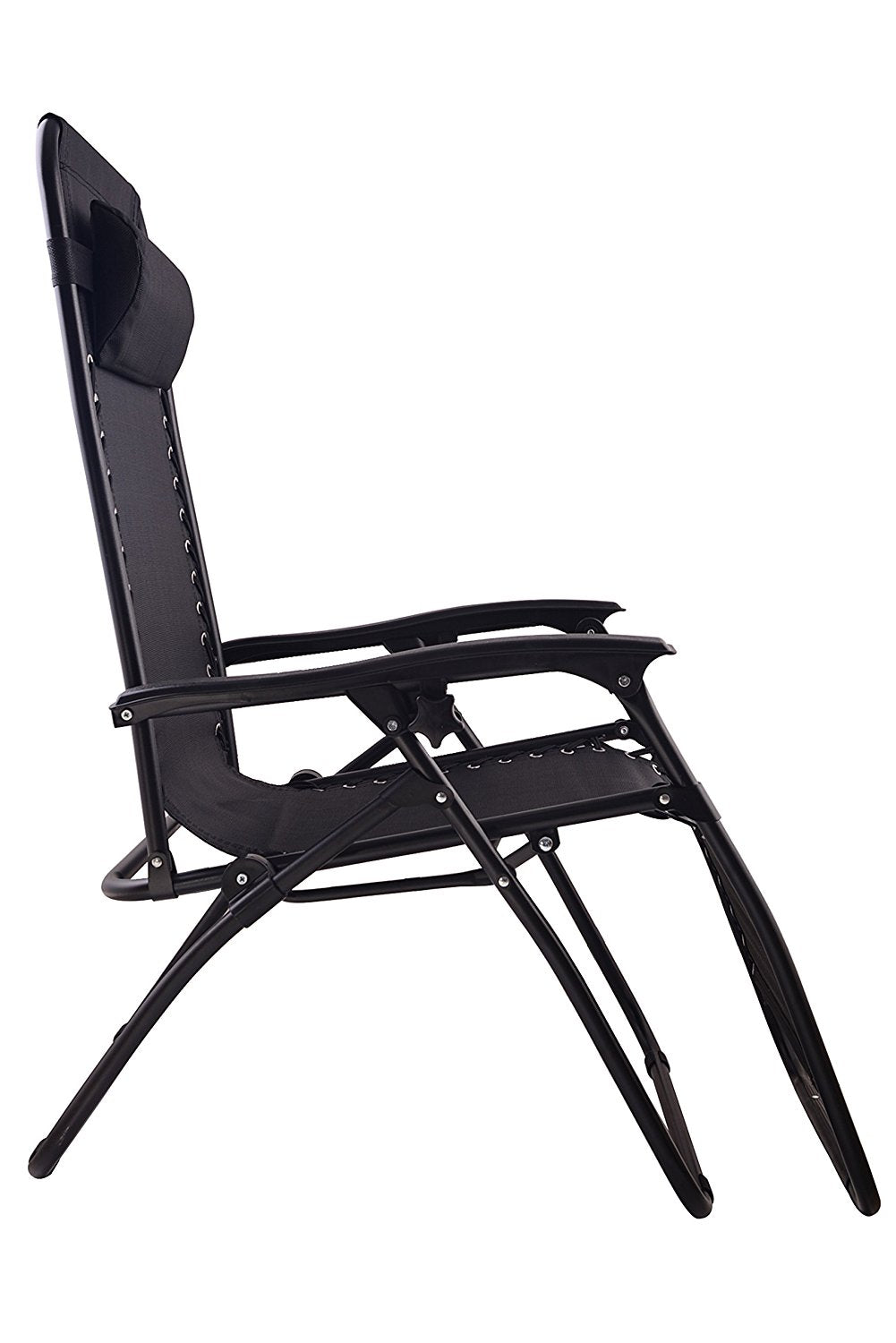 Reclining Folding Chair with Cup Holder