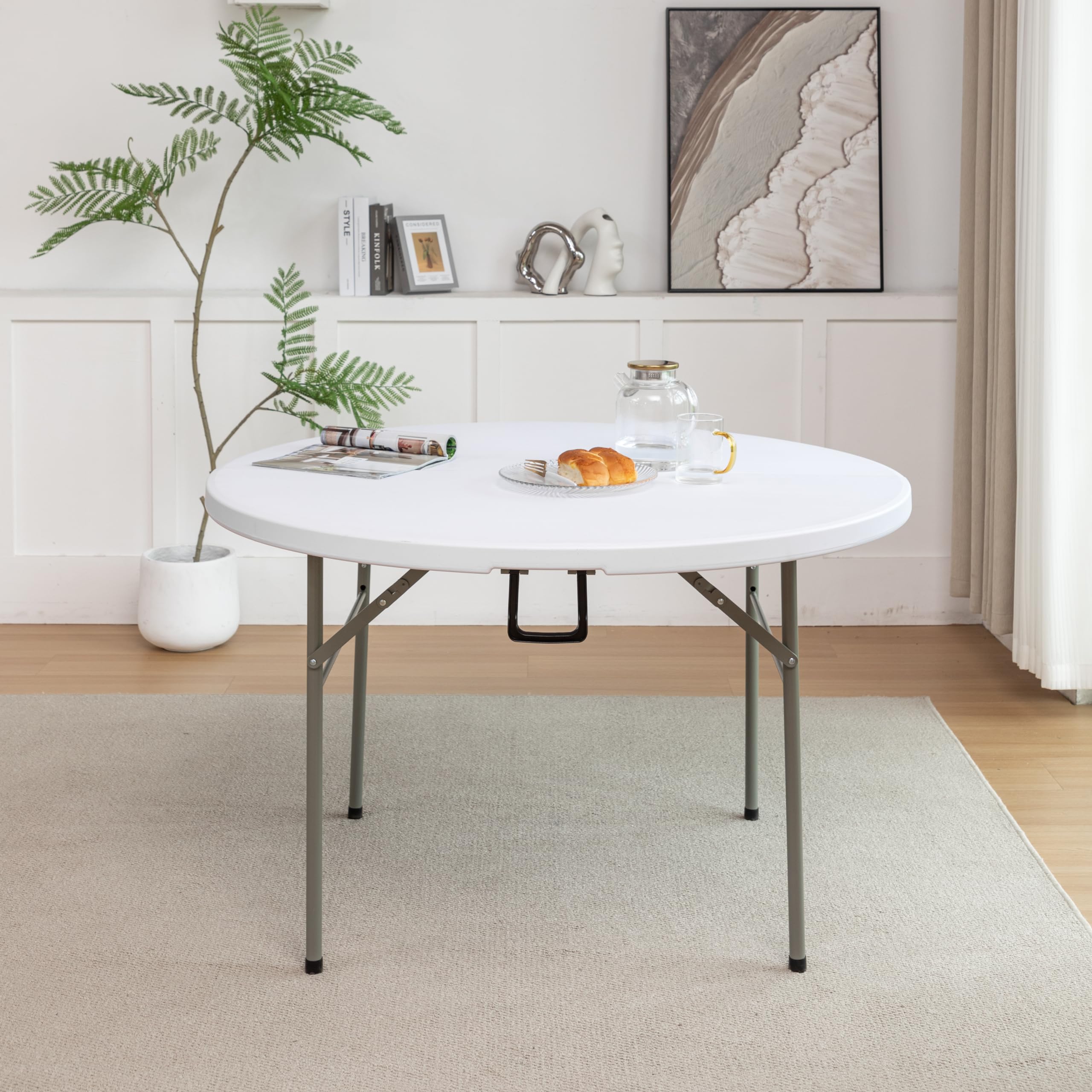 Folding Round Table Set - Image 2