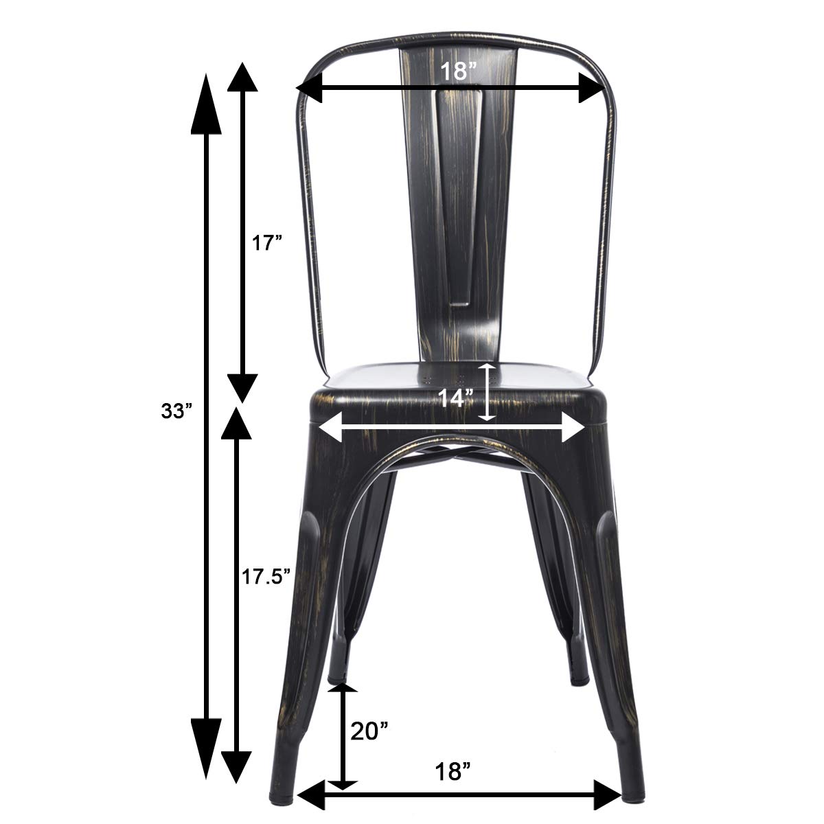 Stackable Metal Dining Chairs - Image 7