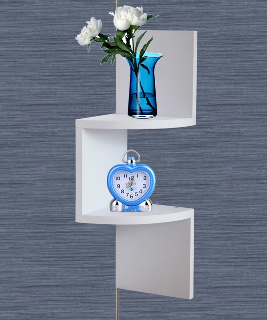 Wall-Mounted Corner Shelf
