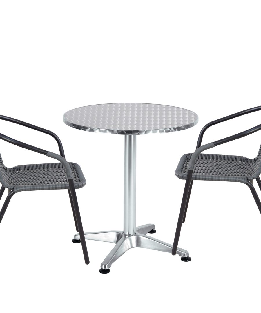 2-Chair and 1-Table Outdoor Bistro Set