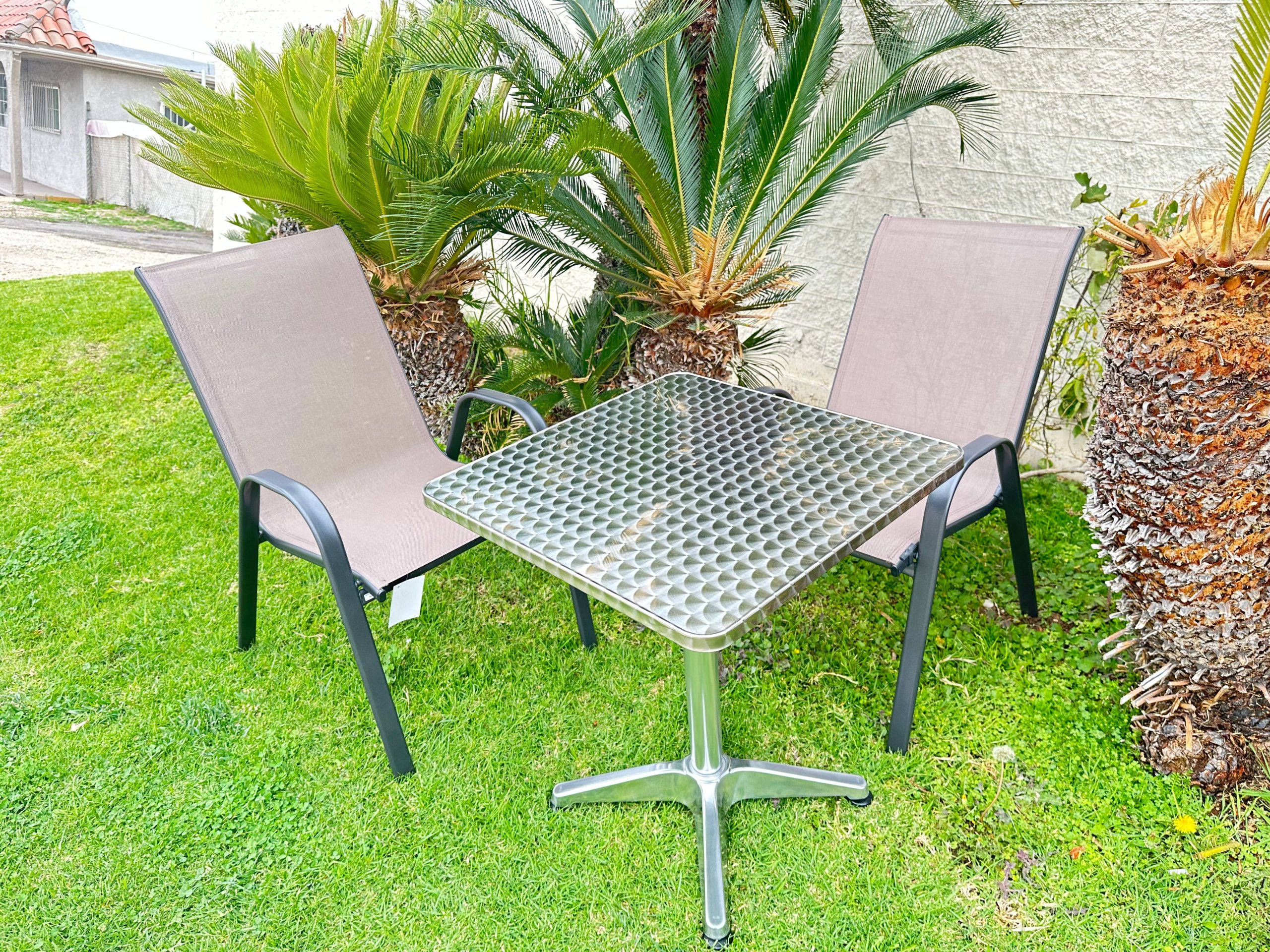 Outdoor Dining Chair and Bistro Table Set - Image 7