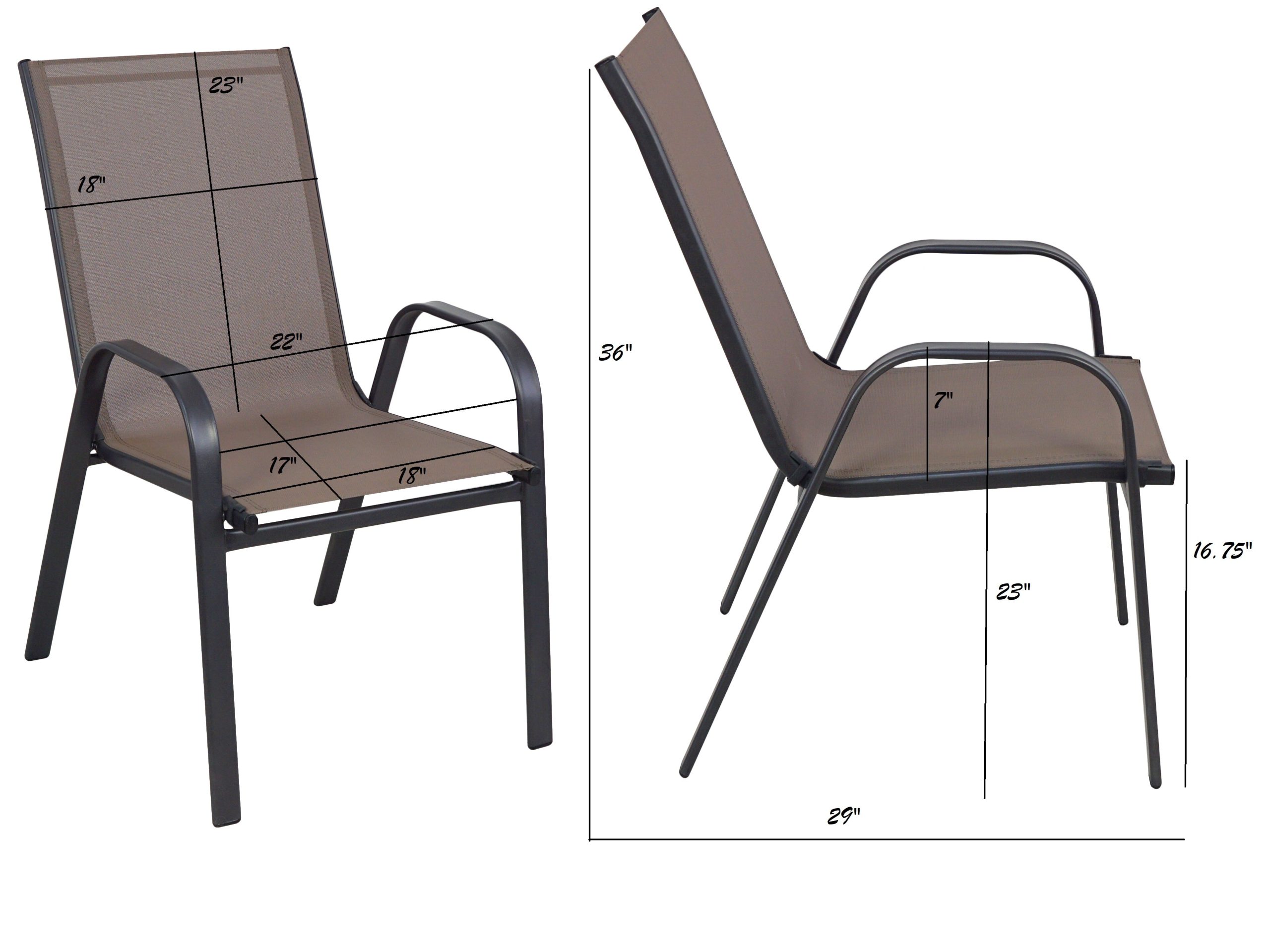 Outdoor Patio Furniture Set with 4 Chairs and 1 Table - Image 2
