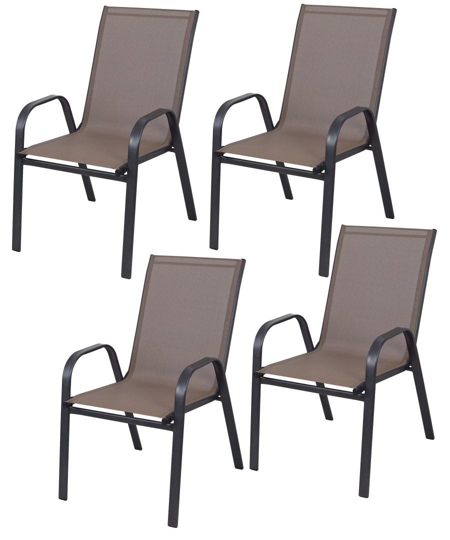 Stackable Outdoor Patio Chair Set