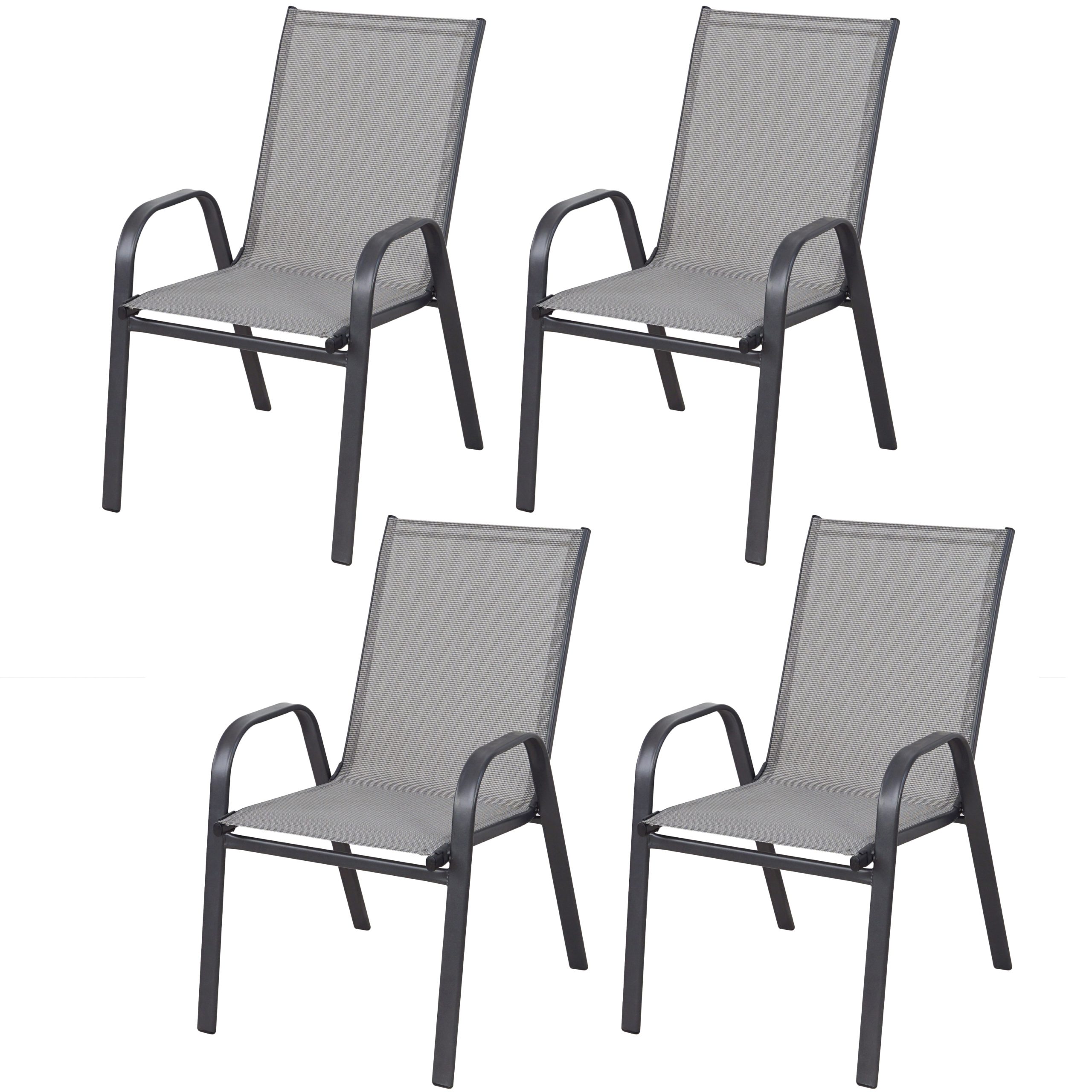 Stackable Outdoor Patio Chairs Set - Image 5