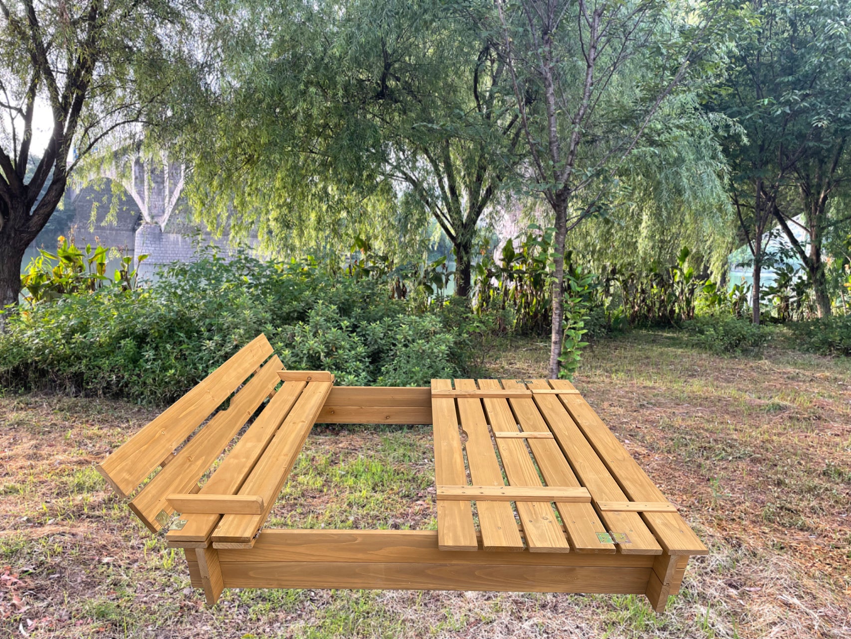 Convertible Outdoor Bench-Table - Image 5