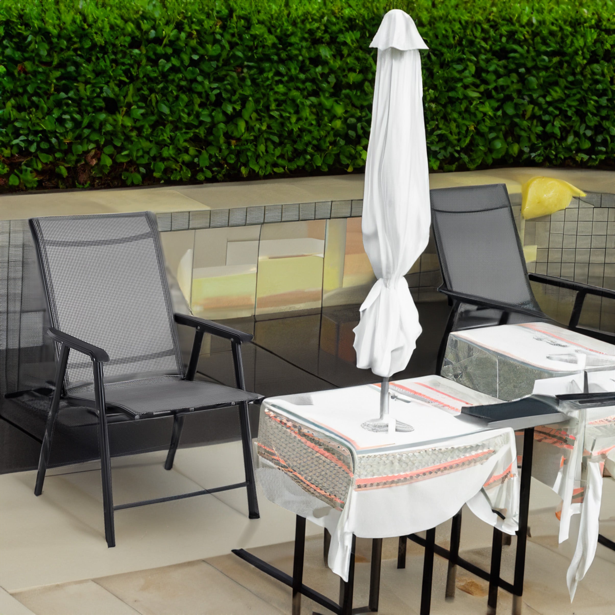 Outdoor Folding Chair Set - Image 9