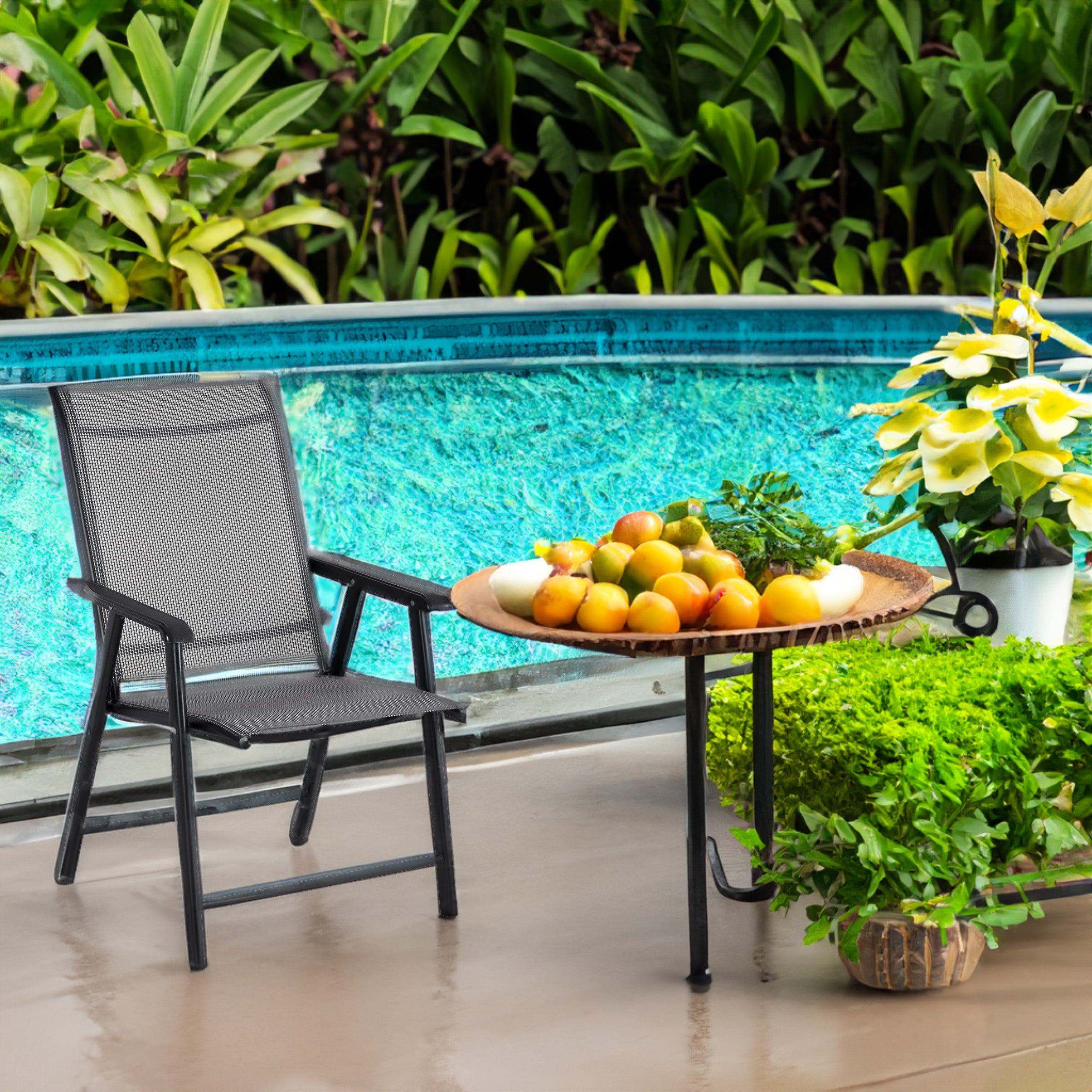 Outdoor Folding Chair Set - Image 11