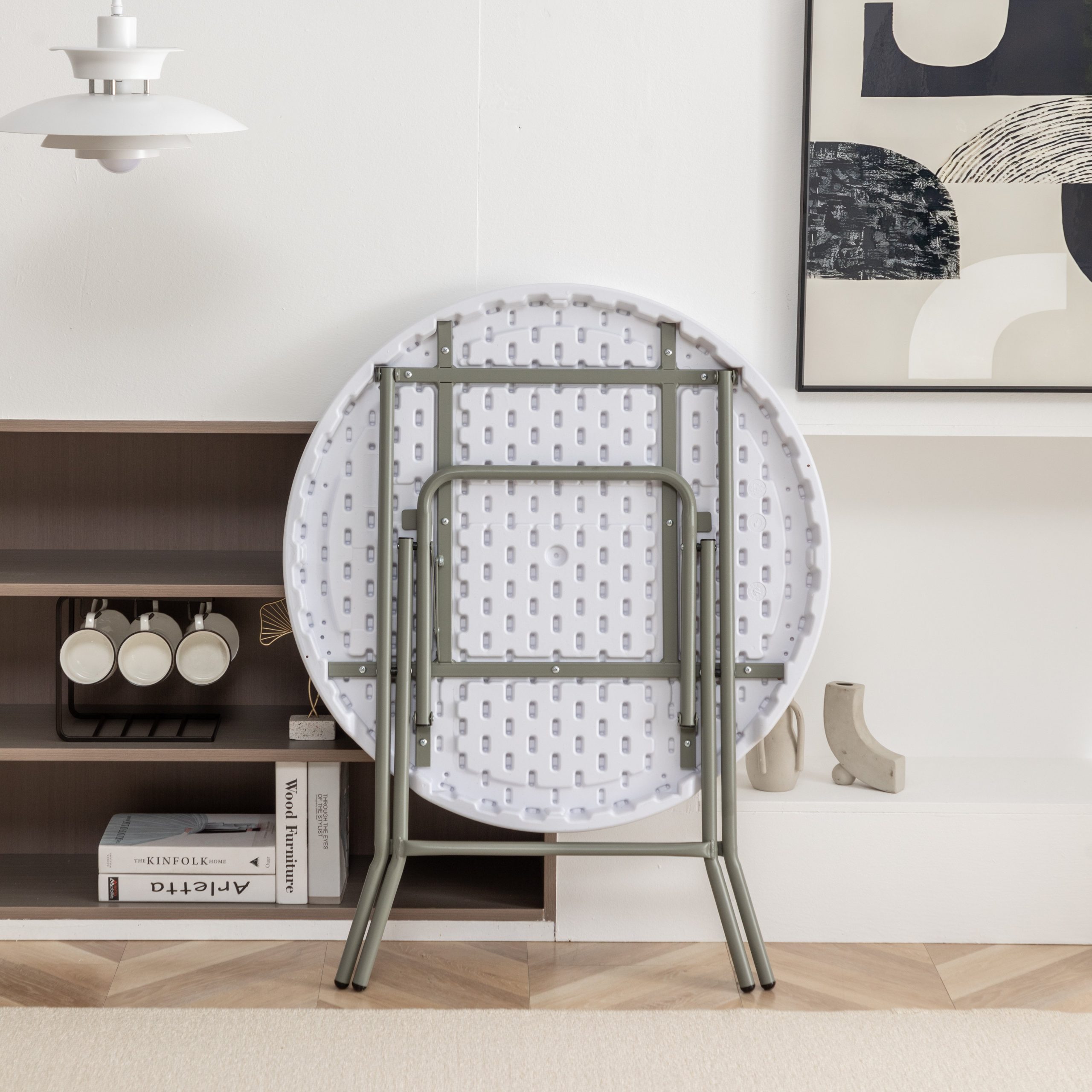 Folding Round Table Set - Image 10