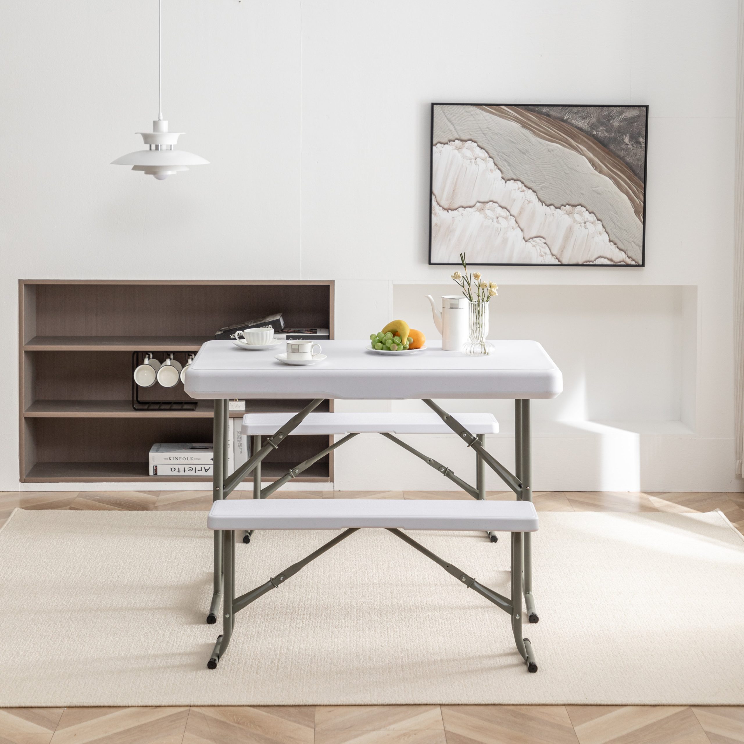 Folding Table and Bench Set - Image 6