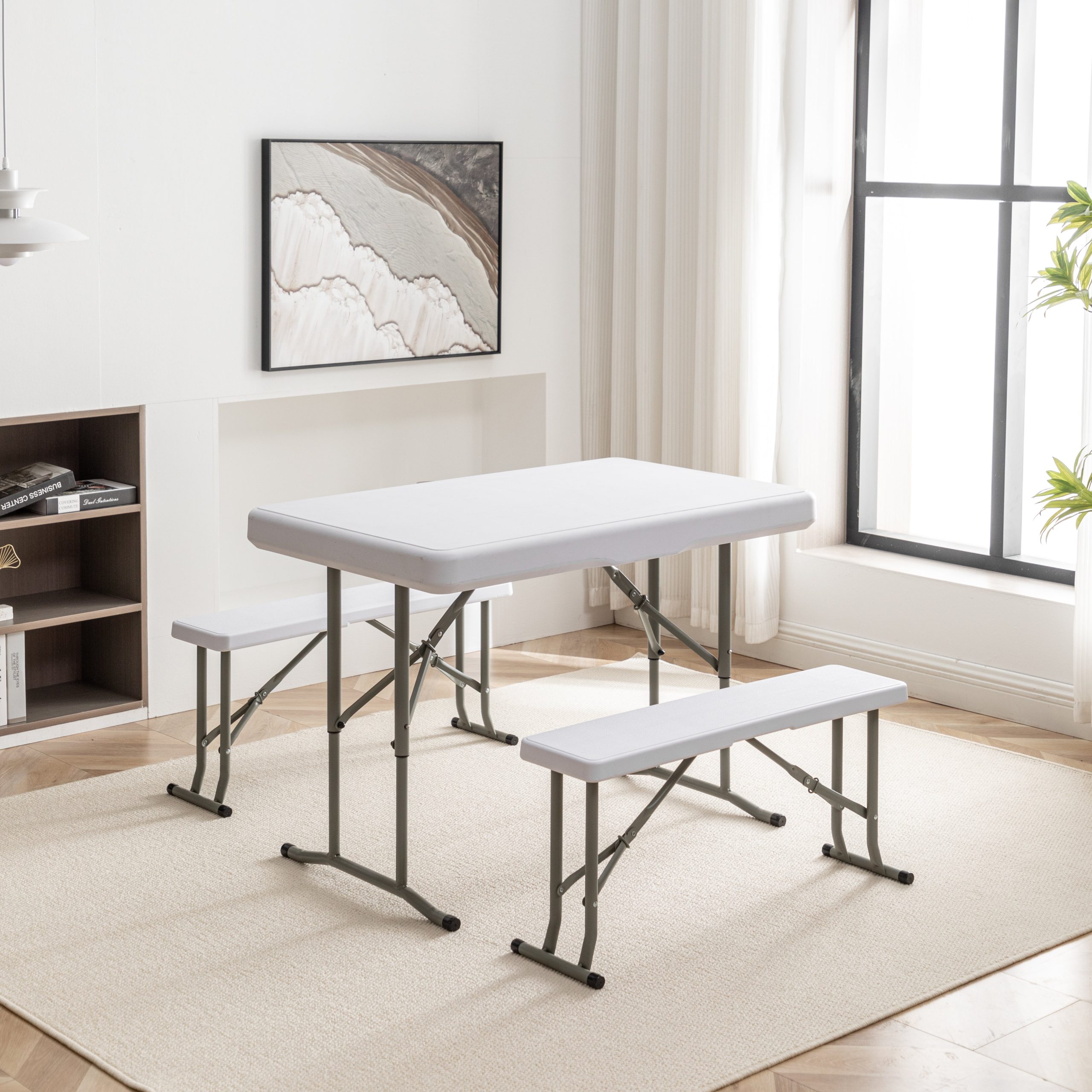Folding Table and Bench Set - Image 5