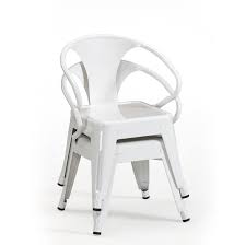 Stackable Metal Armchair Set
