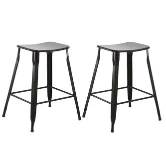 Vintage Industrial Bar Stool Set