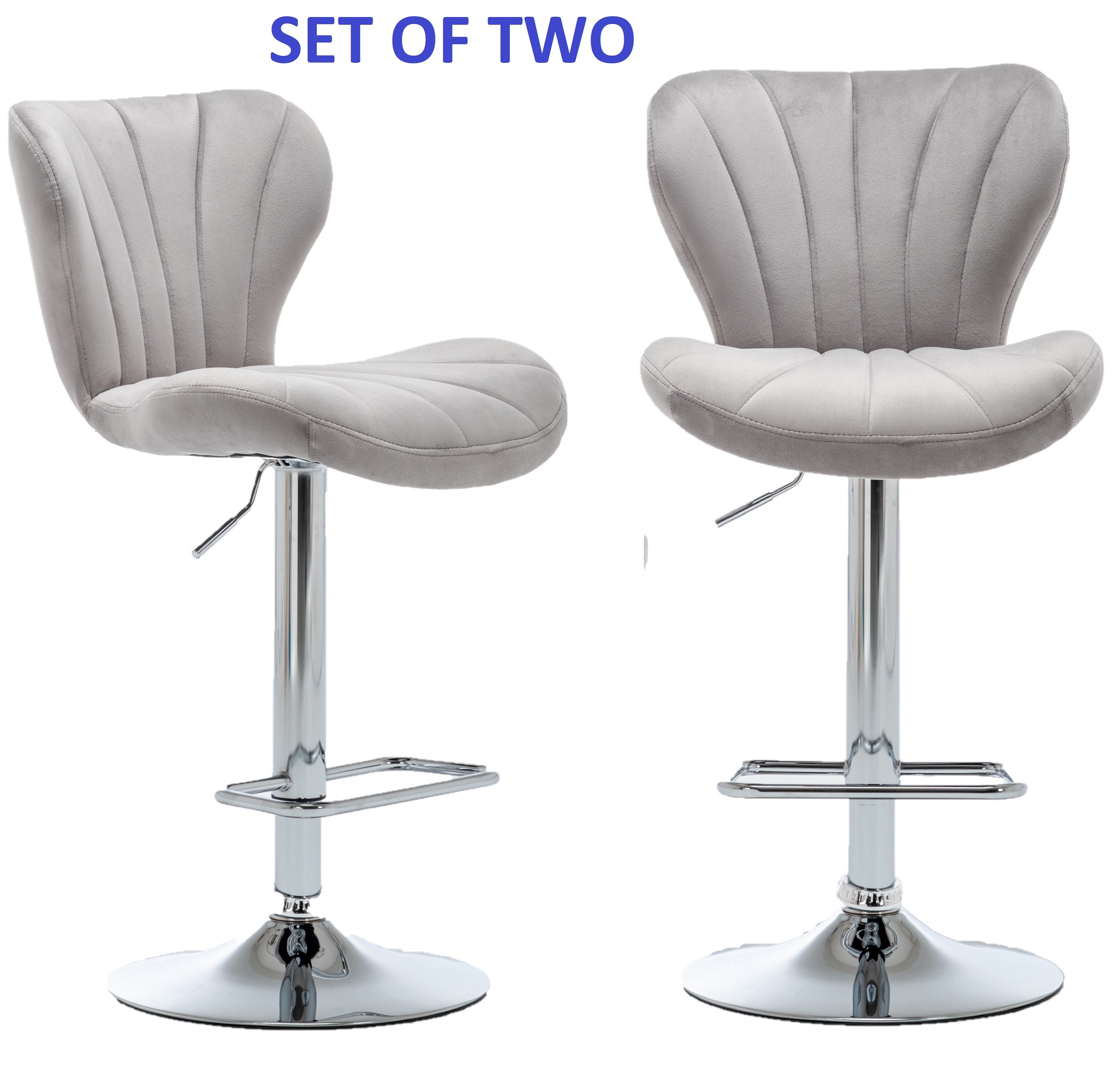 Modern Adjustable Bar Stool Set