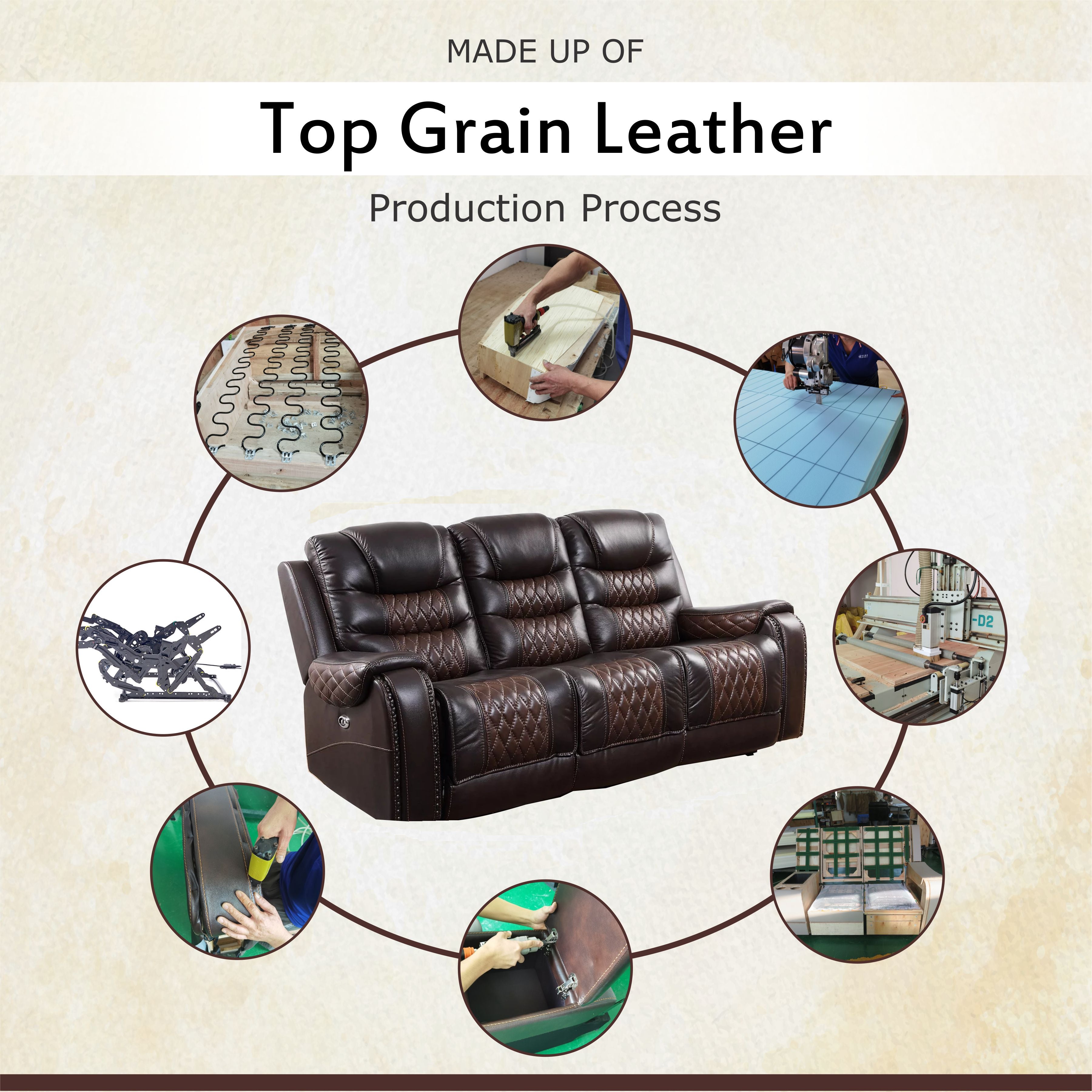 Luxury Power Reclining Sofa