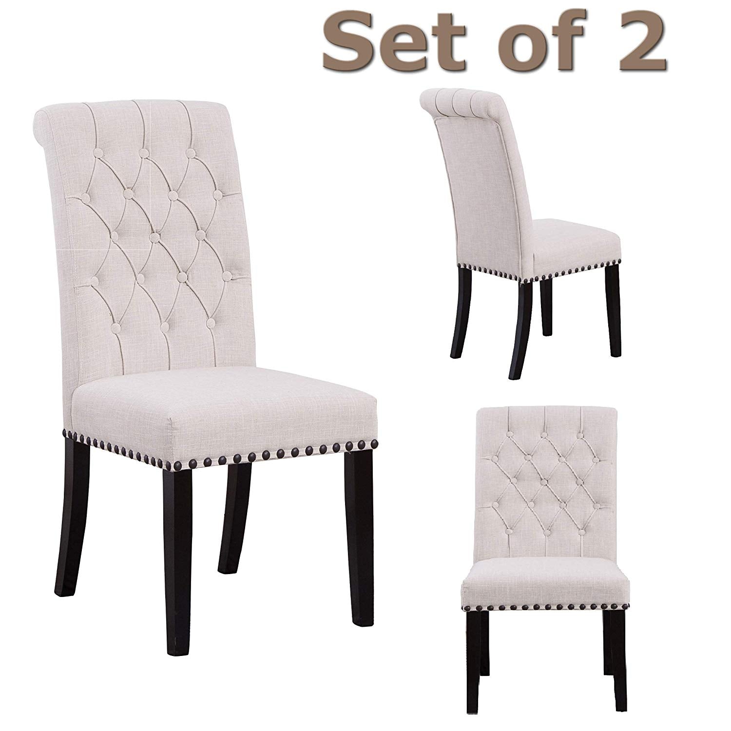 Elegant Tufted Dining Chairs