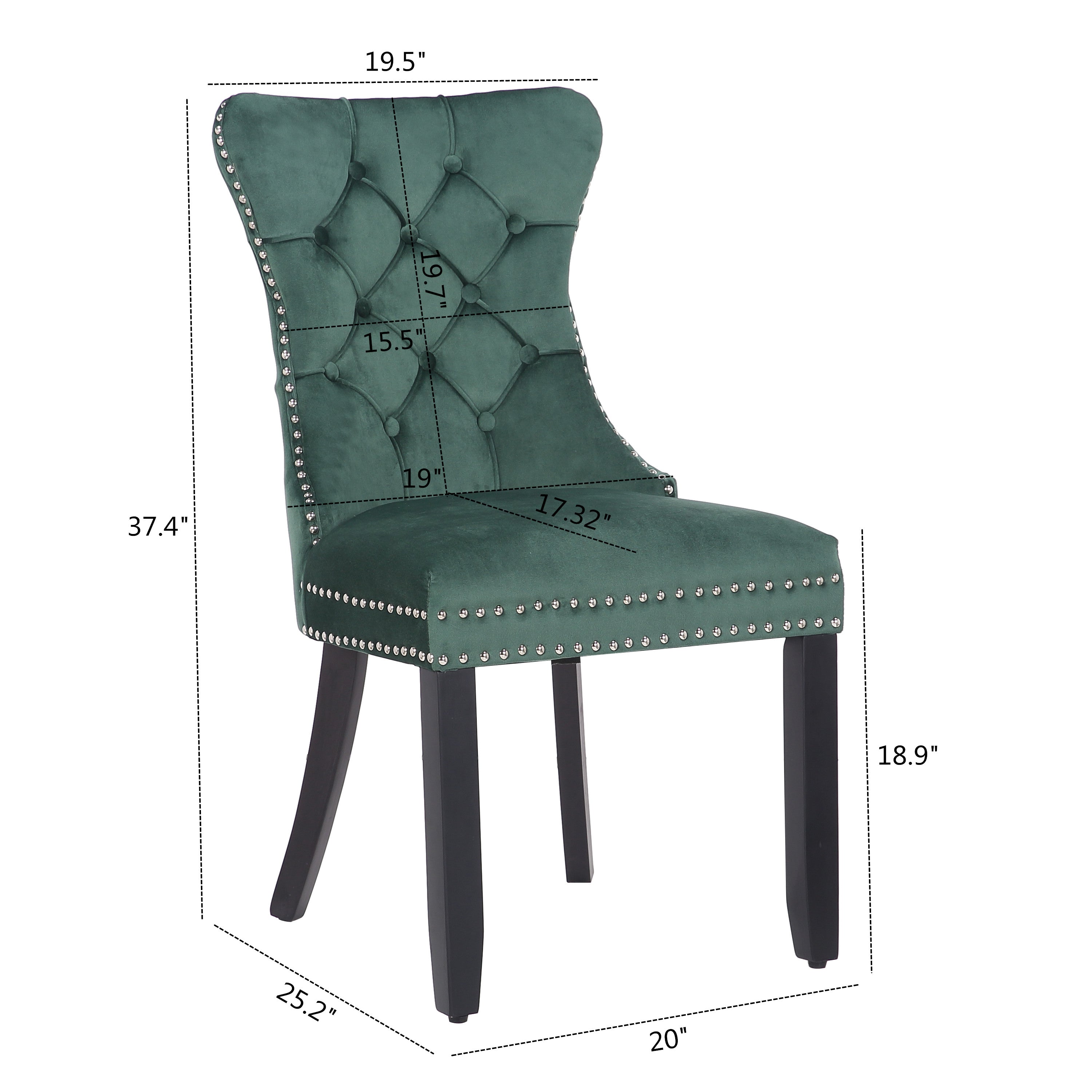 Refined Upholstered Dining Chairs Set