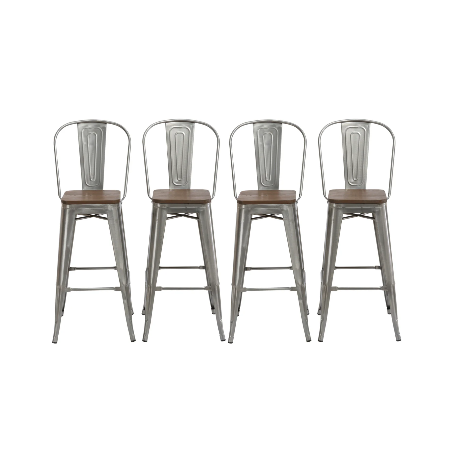 Essential Industrial Bar Stool Set